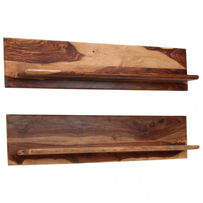Étagère armoire meuble design murales 2 pcs 118 cm bois massif 2702234/2