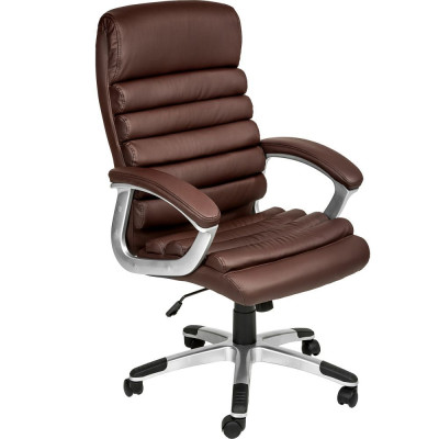 Fauteuil de direction rembourrage ondulé marron 0508075