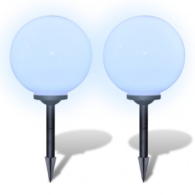 Boule solaire extérieure 30cm 2 pièces luminaire décoration 2402052