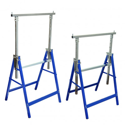 Lot de deux tréteaux télescopiques outils garage atelier bricolage 3402066