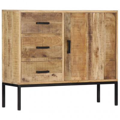 Buffet bahut armoire console meuble de rangement 88 cm bois de manguier massif 4402243