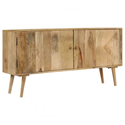 Buffet bahut armoire console meuble de rangement bois de manguier massif 120 cm 4402047
