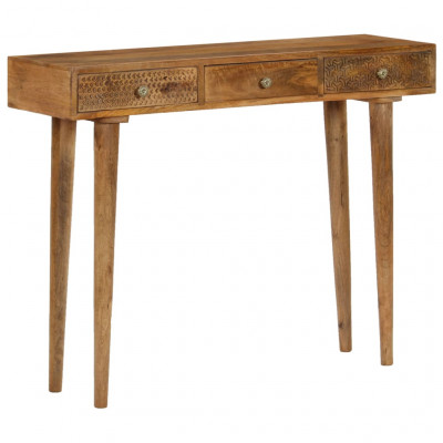 Buffet bahut armoire console meuble de rangement bois de manguier massif 102 cm 4402129