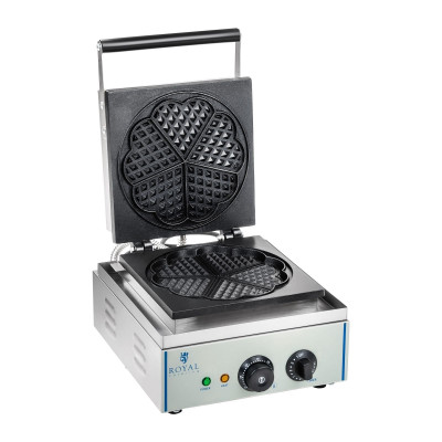 Gaufrier coeur professionnel Téflon rond puissance 1 x 1 500 watts 3614062