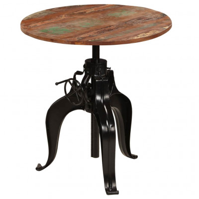 Table haute mange debout bar bistrot bois de récupération massif 75 cm 0902074