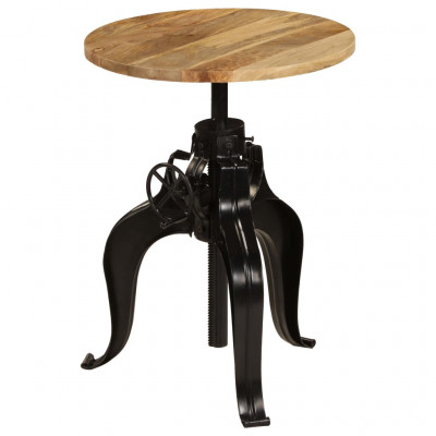 Table haute mange debout bar bistrot bois de manguier massif 60 cm 0902069