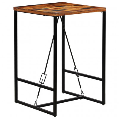 Table haute mange debout bar bistrot bois recyclé solide 106 cm 0902096