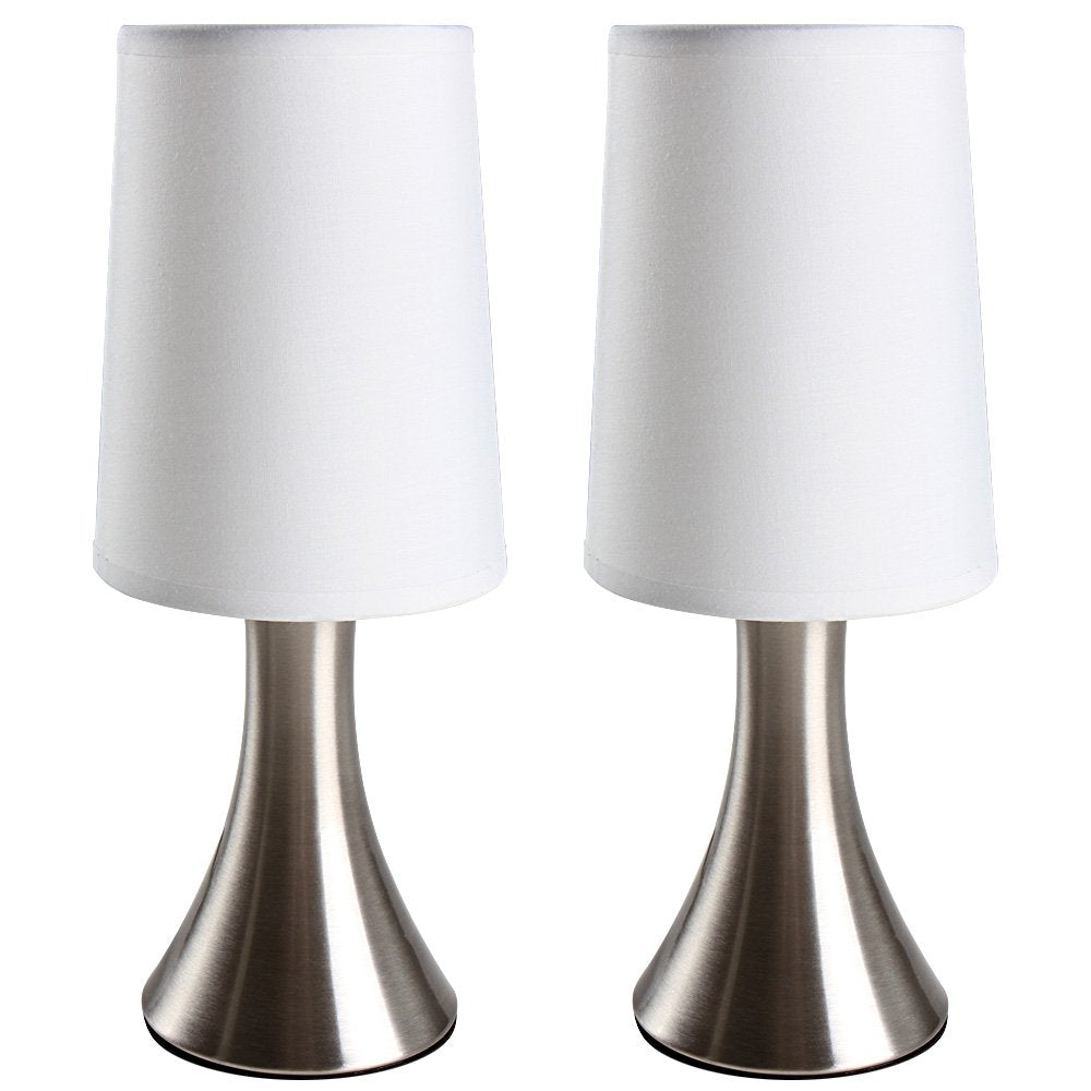 Lot De 2 Lampes De Chevet Vintage – Vert Et Jaune – Avec Abat-jour – Occasion