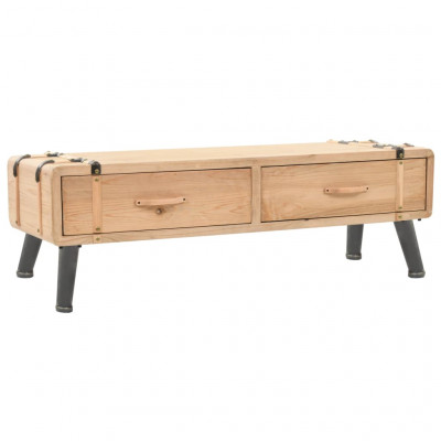 Meuble télé buffet tv télévision design pratique bois de sapin massif 120 cm 2502048