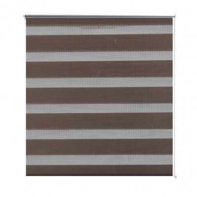 Store enrouleur marron tamisant 70 x 120 cm fenêtre rideau pare-vue volet roulant 4102091