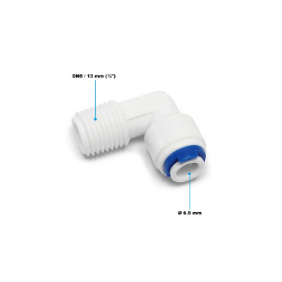 Raccord jaco tuyau 1/8pouces - 3.175mm ag 90° 16_0002123