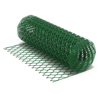 Grillage fil de volière en vert avec maille de 25 x 25mm rouleau 120 cm x 10 m 16_0001849