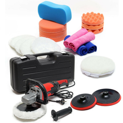 Machine à polir meuleuse set 26 pieces 1500 watts 3000 t/min max appareil de polissage polisseuse 16_0000694
