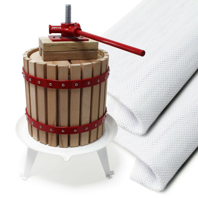 Pressoir 18 litres à fruits 3x sac pressoir pressoir à fruits-vin-pommes presse-fruits 16_0000557