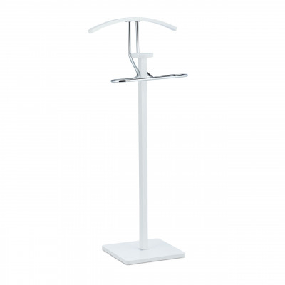 Valet de chambre portant 109,5 cm en acier et bois blanc 13_0002915