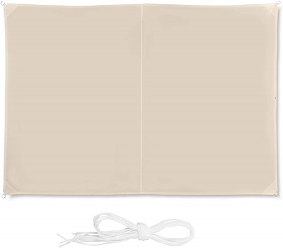 Voile d'ombrage rectangle 2 x 3 m beige 13_0002930