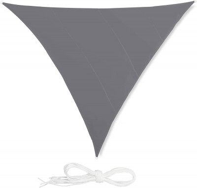 Voile d'ombrage triangle 5 x 5 x 5 m gris 13_0002940_3