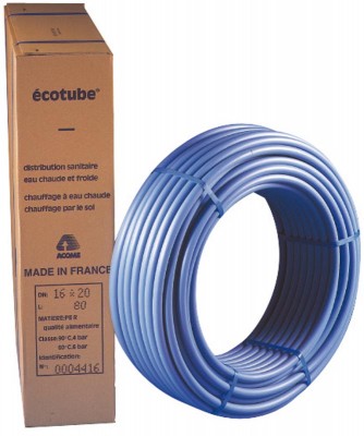 Tube PER nu bleu 16x20mm 100m ACOME