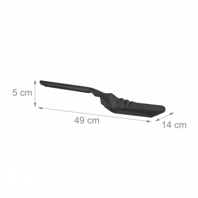 Pelle à cendres de cheminée 49 cm en acier four poêle noir 13_0001953