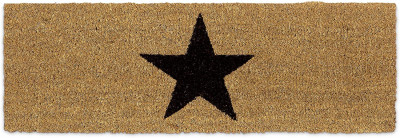 Paillasson tapis de sol porte d’entrée essuie-pieds étoiles fibres de coco nature 13_0001827