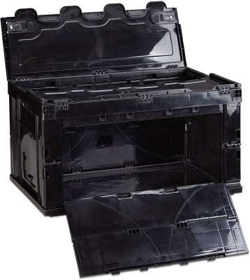 Boîte de transport pliable couvercle 60 litres noir 13_0000497