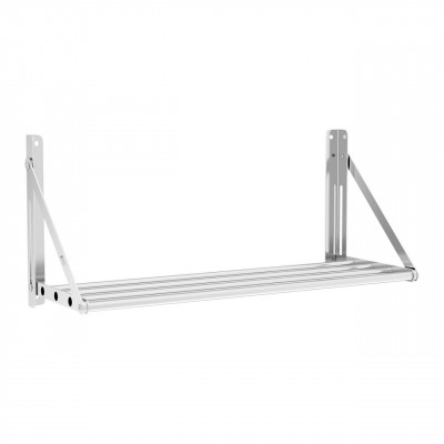 Étagère murale professionnel pliable à barreaux 80 x 30 cm 40 kg acier inoxydable 14_0001570