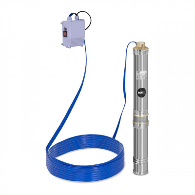 Pompe immergée pompe de puits submersible refoulement - 6 000 L/h - 550 Watts - acier inoxydable 14_0002969