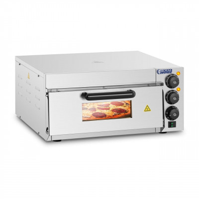 Four à pizza - 1 chambre de cuisson - 2000 W Acier inoxydable Base en pierre 14_0001734