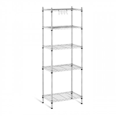 Étagère métallique professionnel grise - 35 x 55 x 150 cm - 150 kg 14_0001535