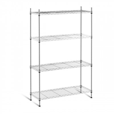 Étagère métallique chromée professionnel - 35 x 90 x 137 cm - 120 kg 14_0001534