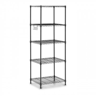 Étagère métallique professionnel 55 x 45 x 150 cm 150 kg noir 14_0001539