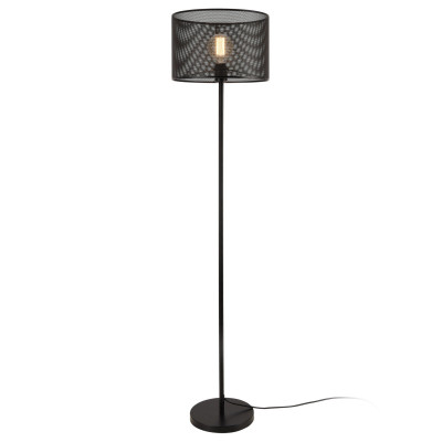 Lampadaire lampe à pied métal noir e27 153 cm 03_0002446