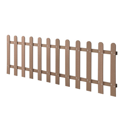 Clôture décorative brise vue brise vente bois composite (wpc) brun 200 x 60 cm 03_0001486