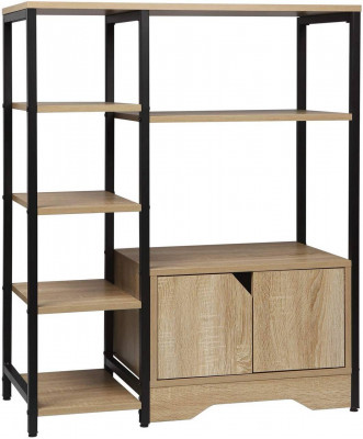 Bibliothèque avec meuble 97 cm chêne clair 19_0000123