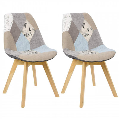 Chaises de salle à manger en lin 2 pièces gris 19_0000547
