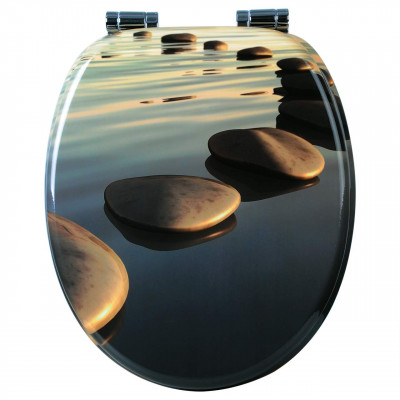 Abattant WC en MDF avec fermeture amortie Stones grey 19_0000676