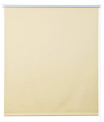 Store enrouleur occultant polyester montage rapide aucun perçage requis pour fenêtres et portes 40x160 cm beige 19_0000893