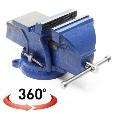 Étau heavy duty mâchoire de serrage 125 mm 360 degrés avec enclume 127 mm atelier 16_0000321