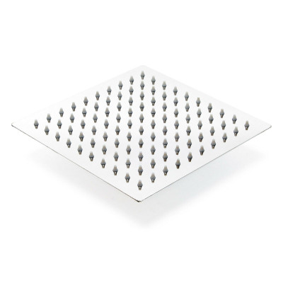 Pommeau de douche carré pomme jet de pluie tête douche 25 x 25 cm acier inoxydable 16_0000626