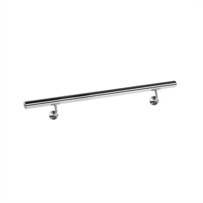 Kit main courante rambarde support mural 80 cm escaliers acier affiné 16_0000713
