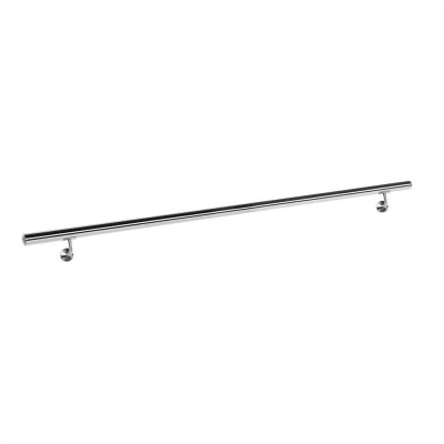 Kit main courante rambarde support mural 150 cm escaliers acier affiné 16_0000704