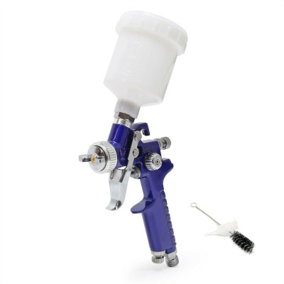 Pistolet à peinture professionnel HVLP avec buse de 0.8 mm bleu 16_0000636