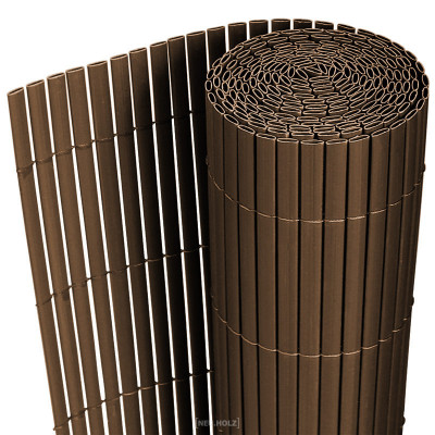 Clôture brise vue brise vent PVC 150 x 300 cm brun 03_0001463