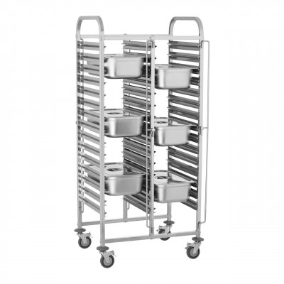 Chariot de transport 30 bacs GN capacité de charge : 150 kg acier inoxydable14_0000961