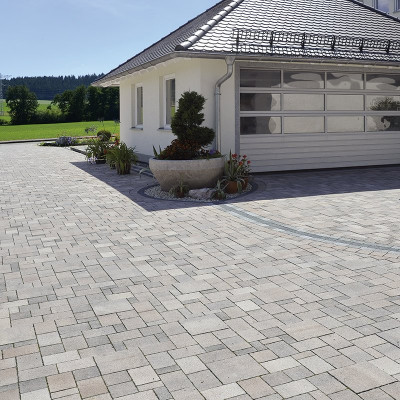 Pavé Antinea Lino Éco coquille nuancée 13,3 x 13,3 x 6 cm BIRKENMEIER