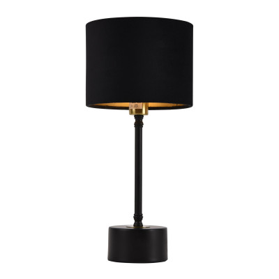Lampe de table lampe de bureau métal flanelle noir cuivre E14 39 cm 03_0002510