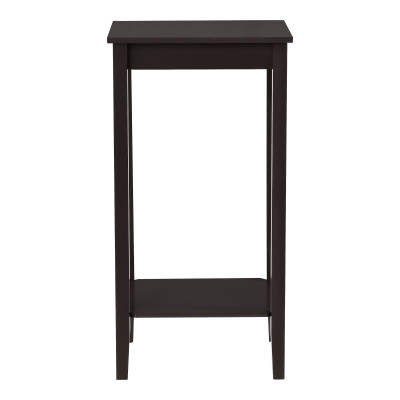 Table basse de salon stylée table d'appoint avec espace de rangement stockage MDF 74 x 38 x 30 cm marron foncé 03_0006152
