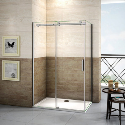 Porte de douche 110x70x195cm ,8mm verre sécurité anticalcaire