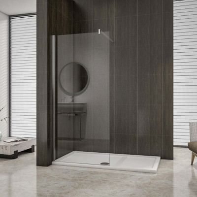 paroi de douche 60 x 200cm  en 8mm verre anticalcaire avec barre de fixation 140cm