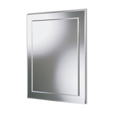 Miroir biseauté pour salle de bain, rectangulaire 65 cm